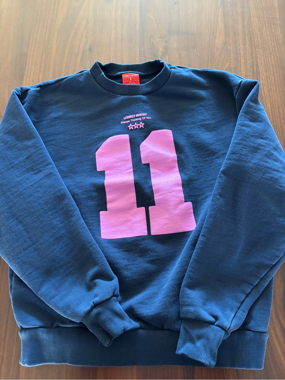 LONELY GHOST Navy Crewneck Sweatshirt